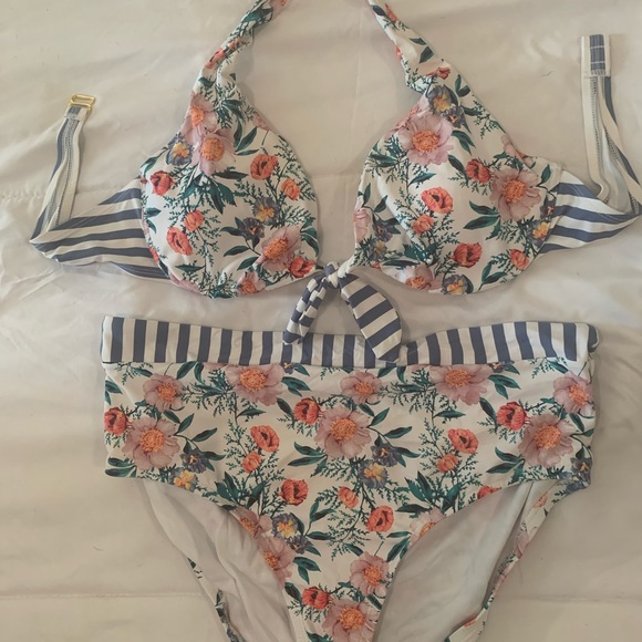 EUC Apt 9  3-piece  Floral bathing suit Size XL - Picture 3 of 3